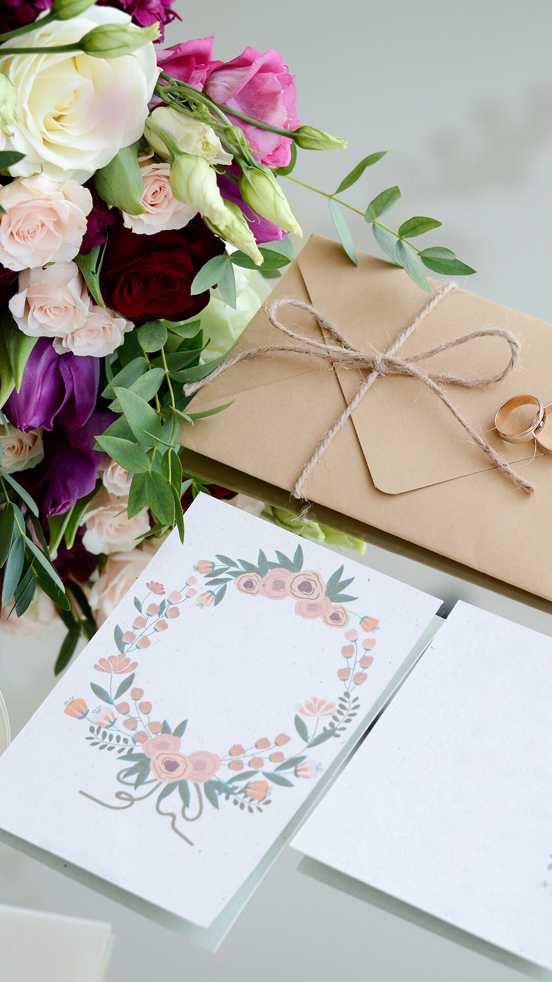 Place cards with the guest's name on the plate and a beautiful table setup